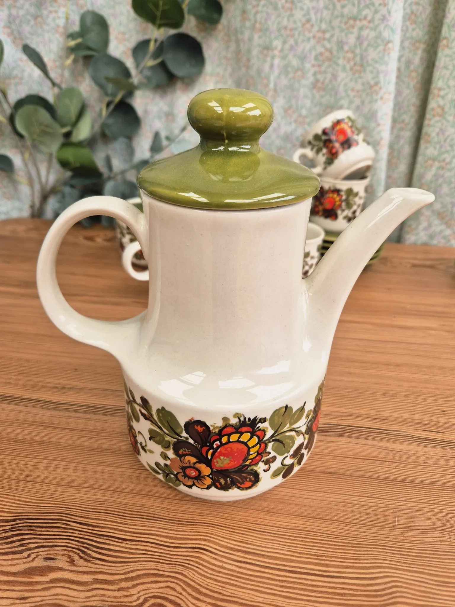 Colourful vintage 70s coffee maker