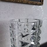 Clear glass vase