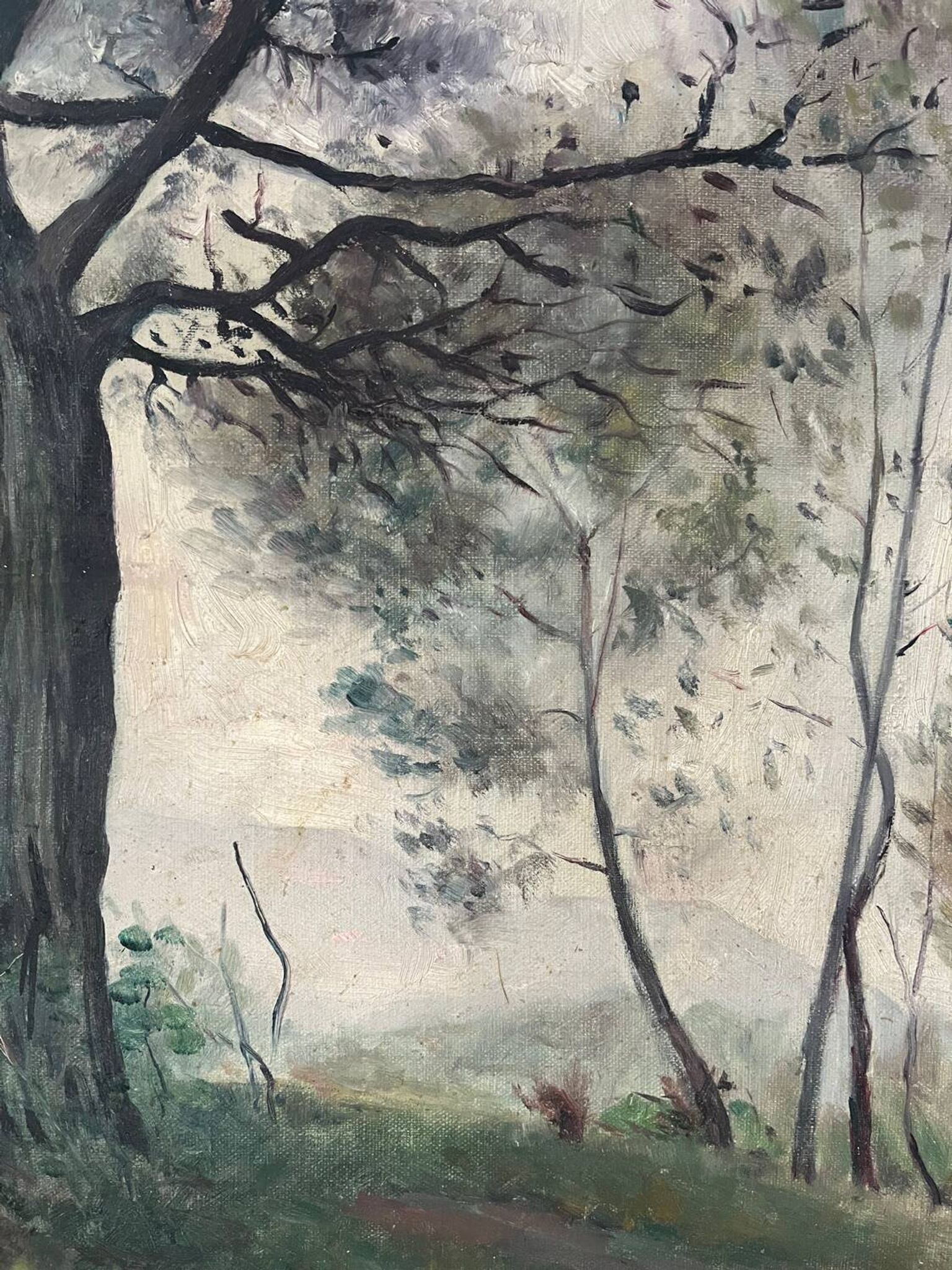 La clairière, huile sur toile “Souvenir de mon frère Pierre 1898”