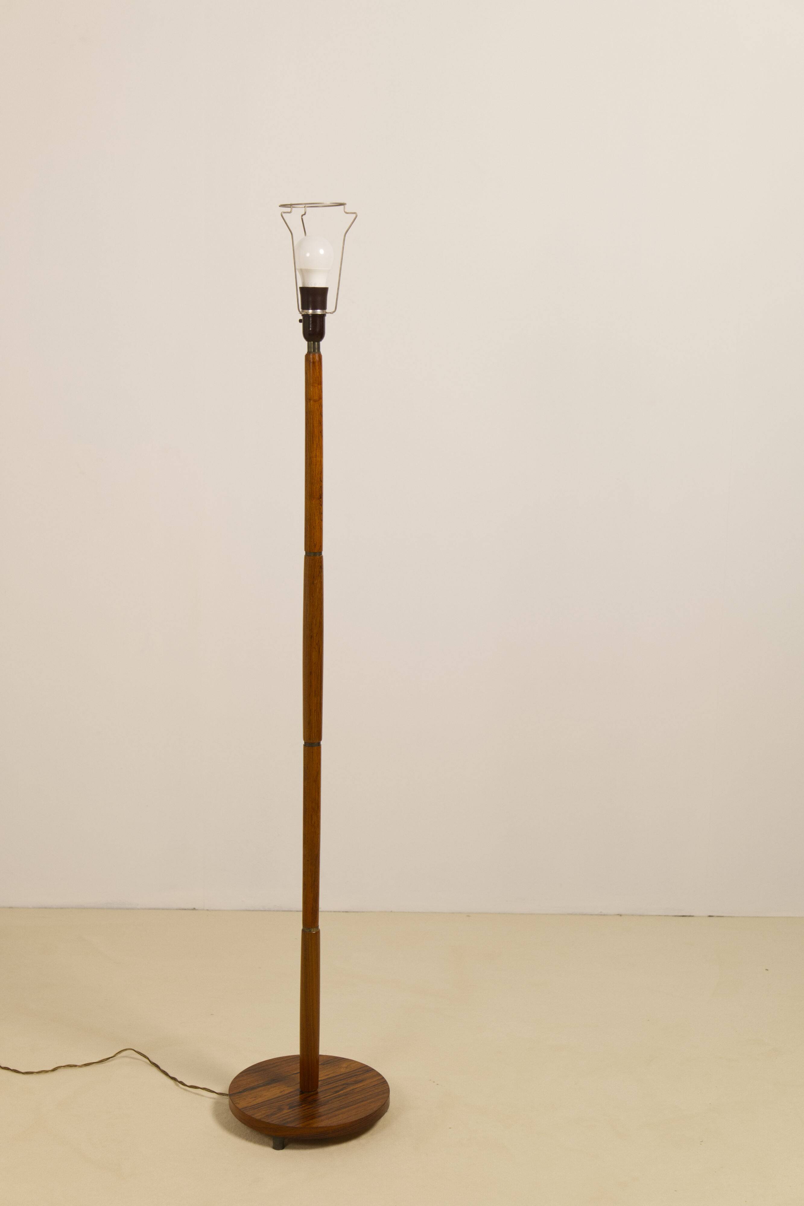 Rosewood floor lamp, Danish design, 1960s