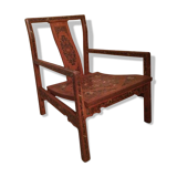 Lacquer armchair Coromandel China 19th century