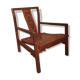 Fauteuil laque Coromandel Chine 19e siècle