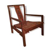 Lacquer armchair Coromandel China 19th century