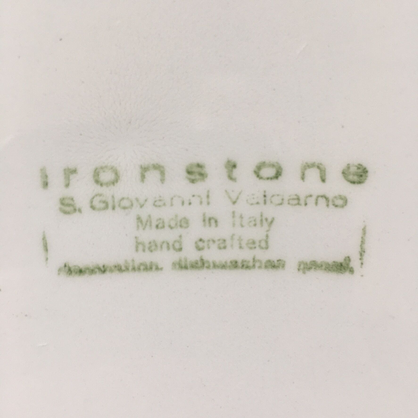 Italian yellow flower plate