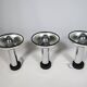 Space Age Chrome Wall Lamps by Staff, Set of 3, 1970s
