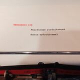 Blue Underwood 315 Portable Typewriter