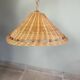 Suspension en osier vintage