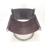 Set of 2 italian mid century lounge chairs, 1980's