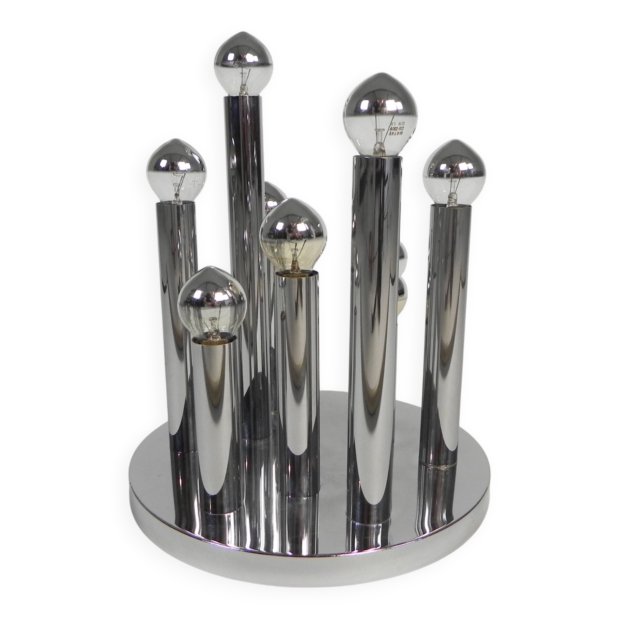 Sciolari 9-light ceiling lamp for Boulanger, 1970s