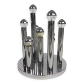 Lampe de plafond Sciolari à 9 lumières pour Boulanger, années 1970.