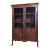 Marquetry library in Transition style Louis XV / Louis XVI