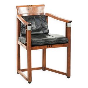 Chaise bureau en cuir