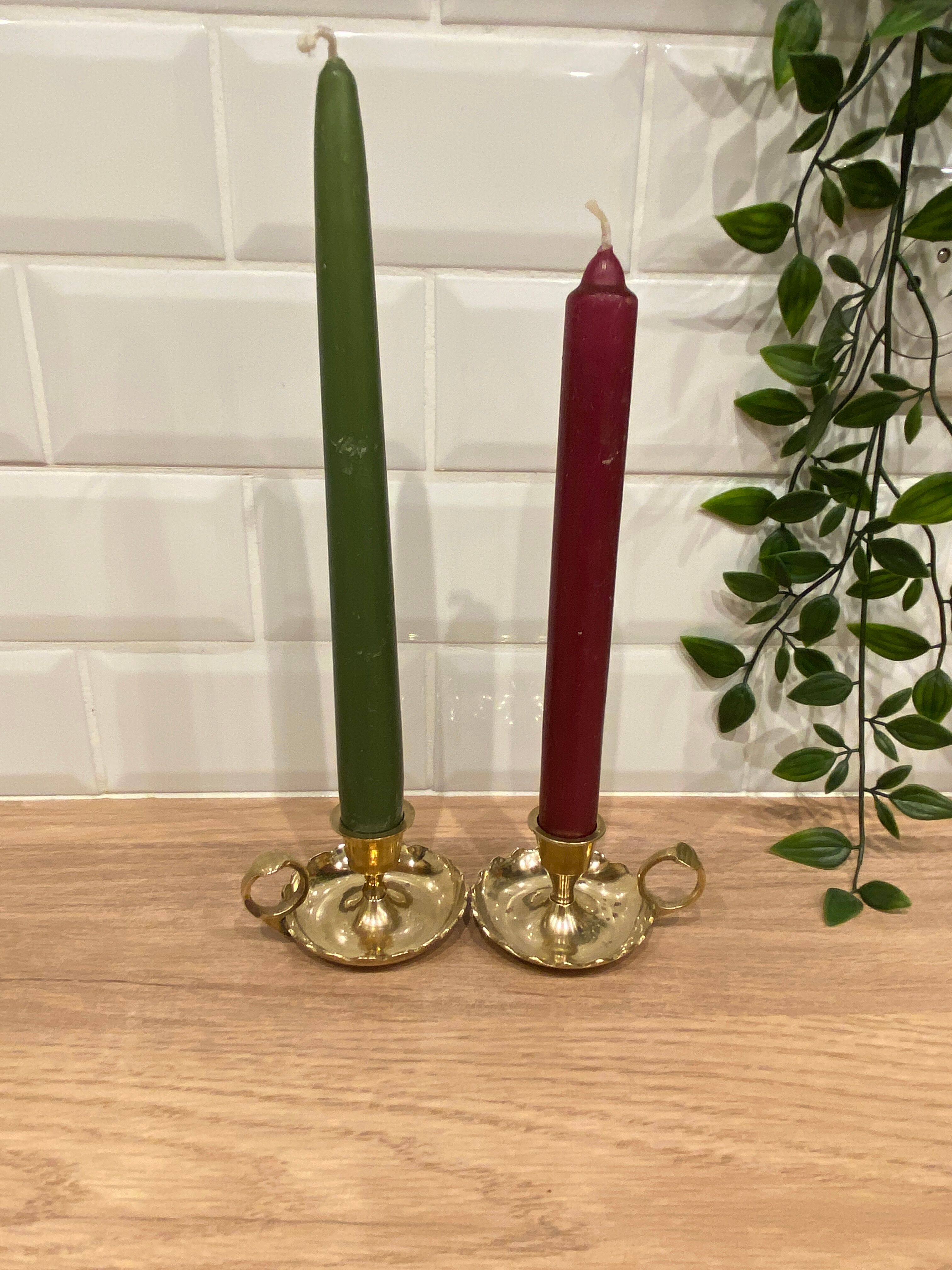 2 candle holders on dormant