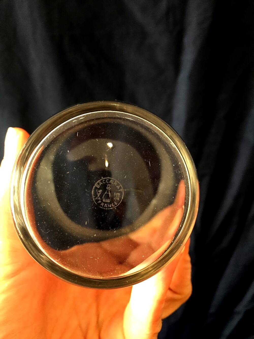 SET OF 4 BACCARAT CRYSTAL FRUIT JUICE WATER GLASSES