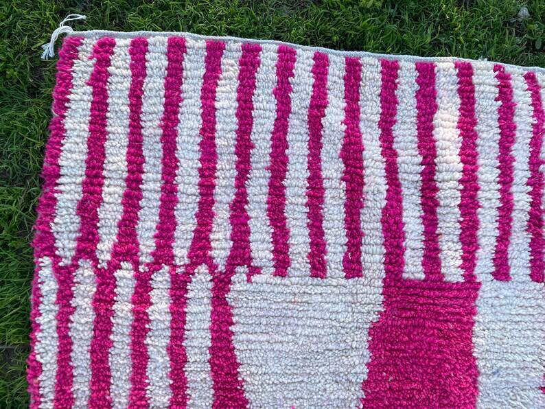 Small handmade wool rug 100cm x 50cm