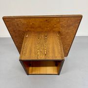 Scandinavian design marquetry wood coffee table by rolf middel and lindum
