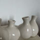 White ceramic soliflore