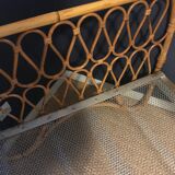 Vintage rattan daybed