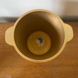 Vintage Champagne Ice Bucket Old Golden Aluminium Cast France #D43