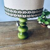 Vintage green glass lamp