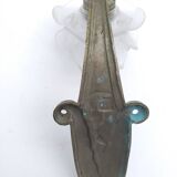 Art Deco wall light. Rose in glass paste.