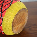 Demijohn 5 liters in scoubidou