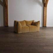 Le Bambole sofa in velvet by Mario Bellini for B&B Italia, 1970s