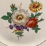 6 flat plates in half-porcelain Badonviller