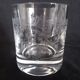 Set of 6 whisky glasses engraved with floral motifs