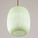 Mid-Century Italian Brass and Glass Pendant Lamp