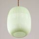 Mid-Century Italian Brass and Glass Pendant Lamp