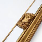 Large 20th century decorative Vintage gilded mirror, Belgium