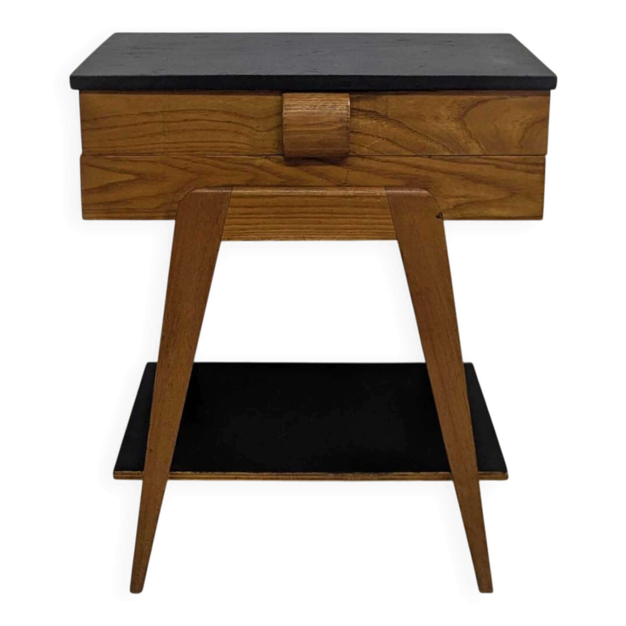 Bedside table compass foot end table 50 60 vintage Scandinavian