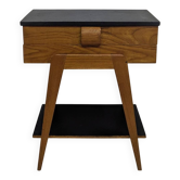 Bedside table compass foot end table 50 60 vintage Scandinavian