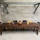 Old 3m fir farm table late 19th early 20th