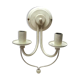 White wall lamp 2 bulbs