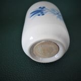 Porcelain pepper shaker with blue patterns