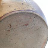 Puisaye stoneware vase signed Roger Jacques