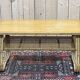 Rattan coffee table and caned shelf from the 1970s.