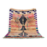 Tapis berbère marocain Boujaad 203 x 160 cm rose
