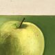 Tableau nature morte "la pomme et le sucrier" signé Yves Millecam vintage