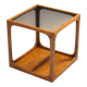 Jacob Brink sidetable in rosewood with smoked glass top