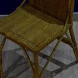 Small bamboo and wicker chair