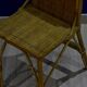 Small bamboo and wicker chair