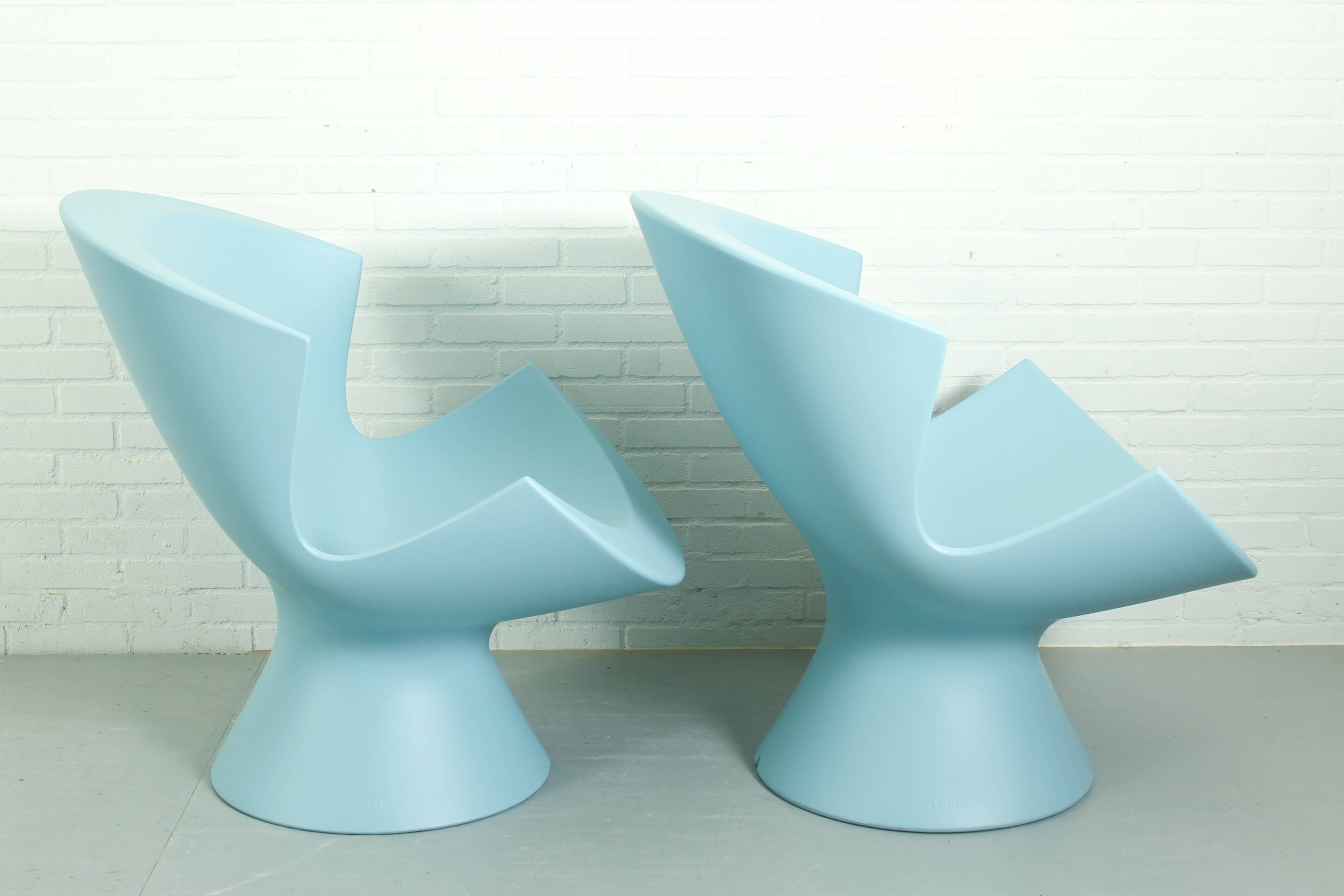 Set of 2 Karim Rashid Kite Lounge Chairs for Label, 2004