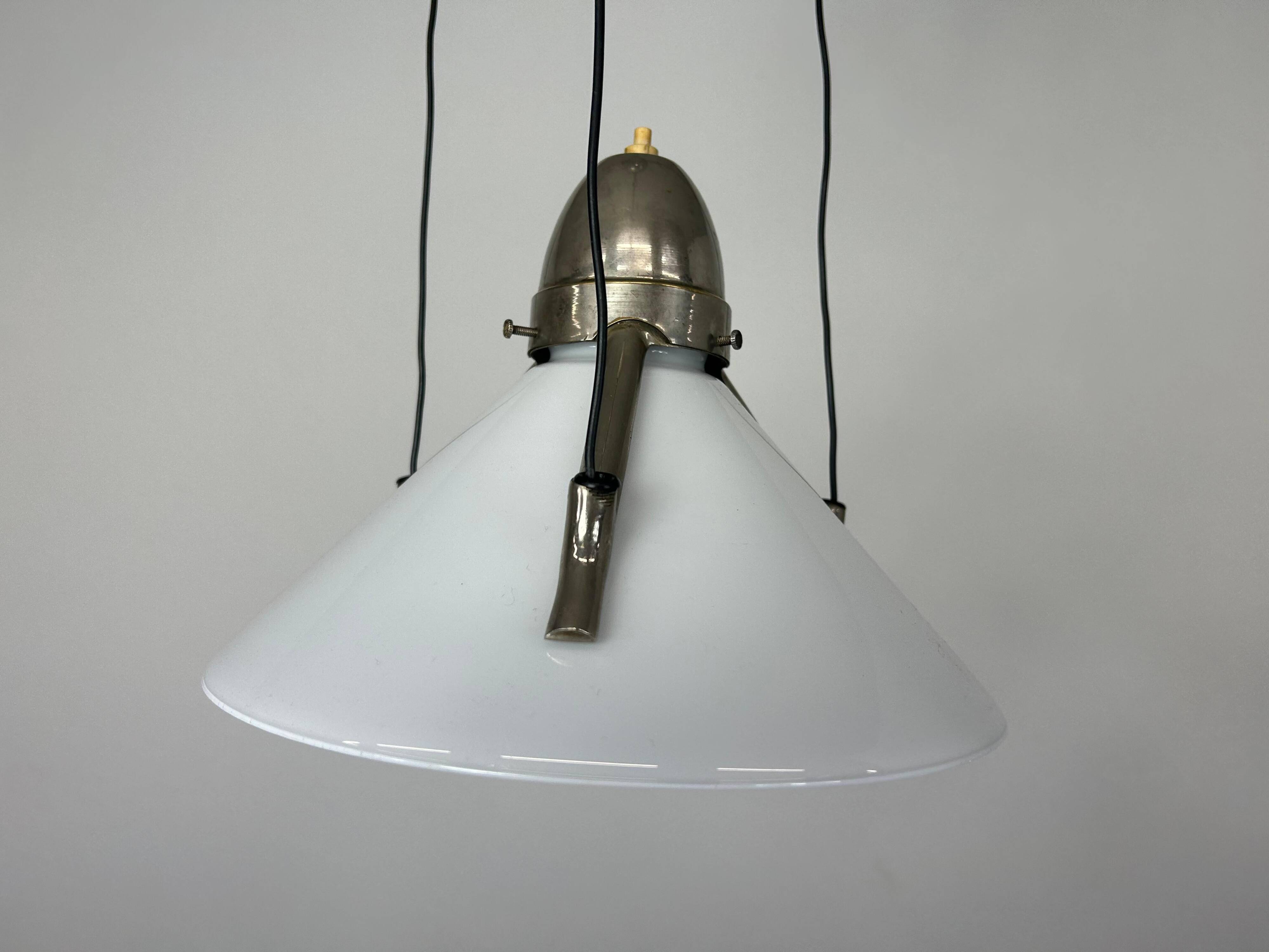Lampe suspendue réglable art déco