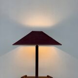 Large teak and bronze lamp from the 1970s