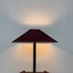 Large teak and bronze lamp from the 1970s