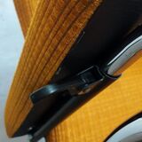 Deckchair Lama chrome vintage fabric