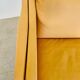 VINTAGE DANISH RETRO SKIPPER 2 PERSON SOFA IN BUTTERMILK LEATHER